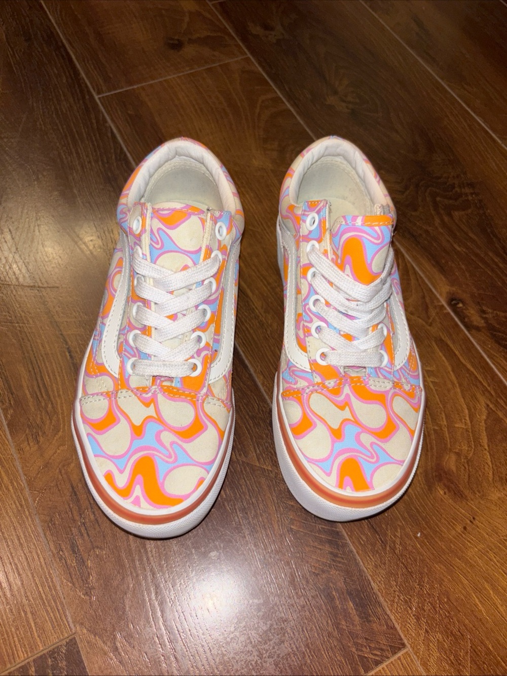 Vans Old Skool Stackform UV Ink Peace Platform Shoes Women’s Size 5M